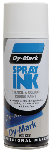 DY-MARK SPRAY INK WHITE 315G AEROSOL 